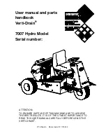 Redexim Verti-Drain 7007 Hydro User Manual предпросмотр