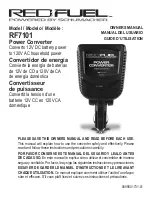 Preview for 1 page of RedFuel RF7101 Owner'S Manual