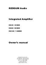 Preview for 1 page of REDGUM Audio 120ENR Owner'S Manual