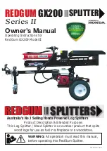 Preview for 1 page of Redgum GX200 II Series Owner'S Manual