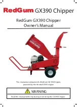 Предварительный просмотр 1 страницы Redgum GX390 Owner'S Manual