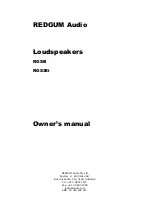 Preview for 1 page of Redgum RGS38i Owner'S Manual