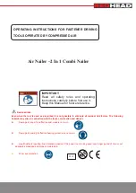 Preview for 2 page of REDHEAD SF5040RC Operating Instructions Manual