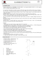 Preview for 2 page of RedHotDot HANDUCTION F-1 User Manual