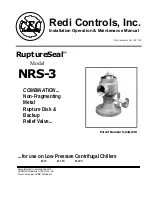 Preview for 1 page of Redi Controls RuptureSeal NRS-3 Installation, Operation & Maintenance Manual