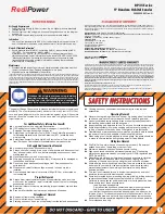 Preview for 1 page of RediPower RP35 Series Instruction Manual