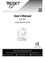 Preview for 1 page of RedJET RJ230 User Manual