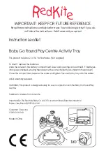 Предварительный просмотр 7 страницы Redkite Baby Go Round Play Centre Instruction Leaflet