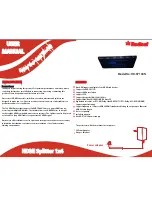 RedLeaf HD-SP104N User Manual preview