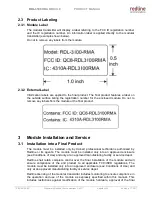 Preview for 8 page of Redline Communications RDL-3100 series Product Manual