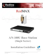 Redline Communications WiMAX Forum Certified RedMAX AN-100U Installation Manuallines preview