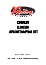 Preview for 1 page of Redline Engineering 2200HD Instruction Manual