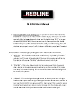 Предварительный просмотр 1 страницы Redline RL-101U User Manual