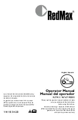 Preview for 1 page of RedMax 577616913 Operator'S Manual