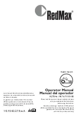 Предварительный просмотр 1 страницы RedMax 967 671101-00 Operator'S Manual