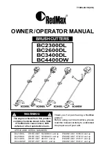 RedMax BC2300DL Owner'S/Operator'S Manual preview