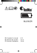 RedMax BLi200ZR Operator'S Manual предпросмотр