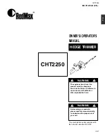 Preview for 1 page of RedMax CHT2250 Owner'S/Operator'S Manual