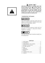 Preview for 3 page of RedMax CHTZ2500 Owner'S/Operator'S Manual