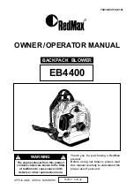RedMax EB4400 Owner'S/Operator'S Manual preview