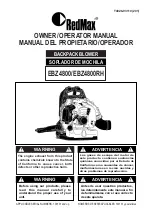 RedMax EBZ4800 Owner'S/Operator'S Manual preview