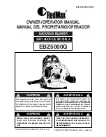 RedMax EBZ5000Q Owner'S/Operator'S Manual preview