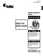 RedMax EBZ7150 Owner'S/Operator'S Manual preview