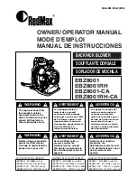 RedMax EBZ8001 Owner'S/Operator'S Manual preview