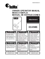 Preview for 1 page of RedMax EX-RMS Operator'S Manual