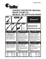 Предварительный просмотр 1 страницы RedMax EXZ2401S-PH Operator'S Manual