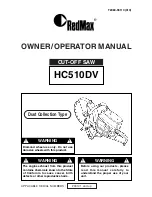 RedMax HC510DV Owner'S/Operator'S Manual preview