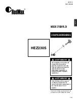 Preview for 22 page of RedMax HEZ230S Owner'S/Operator'S Manual