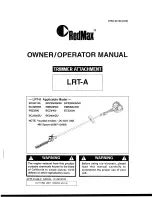 RedMax LRT-A Owner'S/Operator'S Manual preview