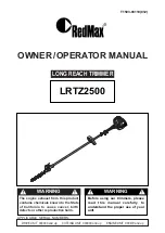 Предварительный просмотр 1 страницы RedMax LRTZ2500 Owner'S/Operator'S Manual