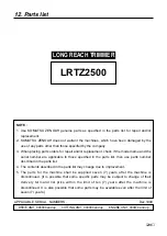 Предварительный просмотр 25 страницы RedMax LRTZ2500 Owner'S/Operator'S Manual