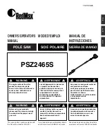 Preview for 1 page of RedMax PSZ2465S Owner'S/Operator'S Manual