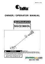 Preview for 1 page of RedMax SGC2300DL Owner'S/Operator'S Manual