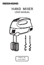 Предварительный просмотр 1 страницы Redmond HM825S User Manual