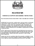 Preview for 1 page of RedNeck RD-STD67BR Assembly Instructions