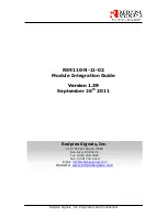 Preview for 1 page of Redpine Signals RS9110-N-11-02 Integration Manual