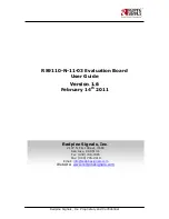 Preview for 1 page of Redpine Signals RS9110-N-11-03 User Manual