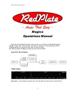 Preview for 1 page of RedPlate Magica Operation Manual