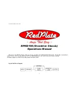 Preview for 1 page of RedPlate Overdrive Classic RPHD100 Operation Manual