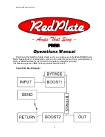 RedPlate PBBB Operation Manual preview