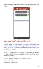 Preview for 13 page of RedPort Halo Pro Quick Start Manual