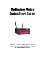 RedPort Optimizer Voice Quick Start Manual preview