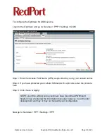 Предварительный просмотр 26 страницы RedPort wXa-122 User Manual