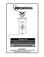 Redring AV3S Installation And User Manual preview