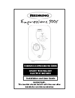 Preview for 1 page of Redring Expressions 500S Installation And User Manual