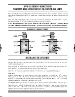 Preview for 2 page of Redring LWSS STAINLESS STEEL Installation Manual